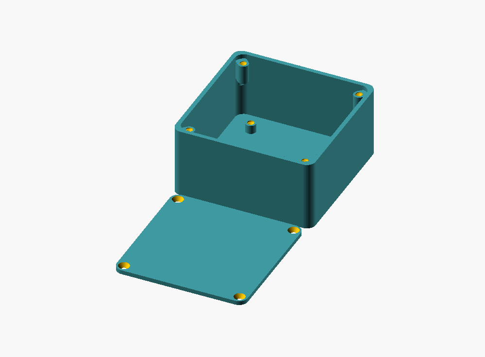 Univerzální krabička pro PCB v1.1 (Universal BOX for PCB v1.1) - OpenSCAD parametrizable