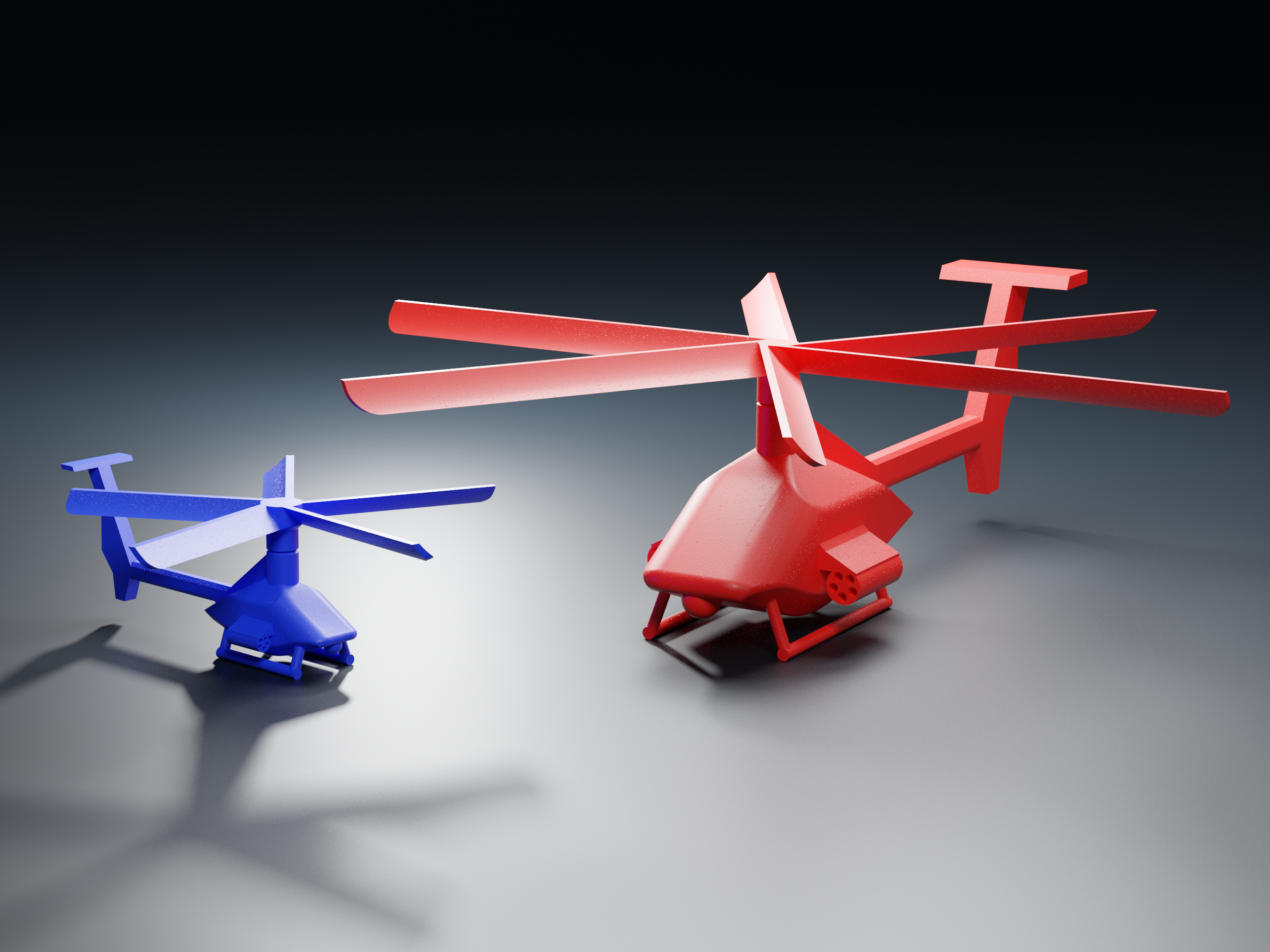 Print-In-Place Helicopter