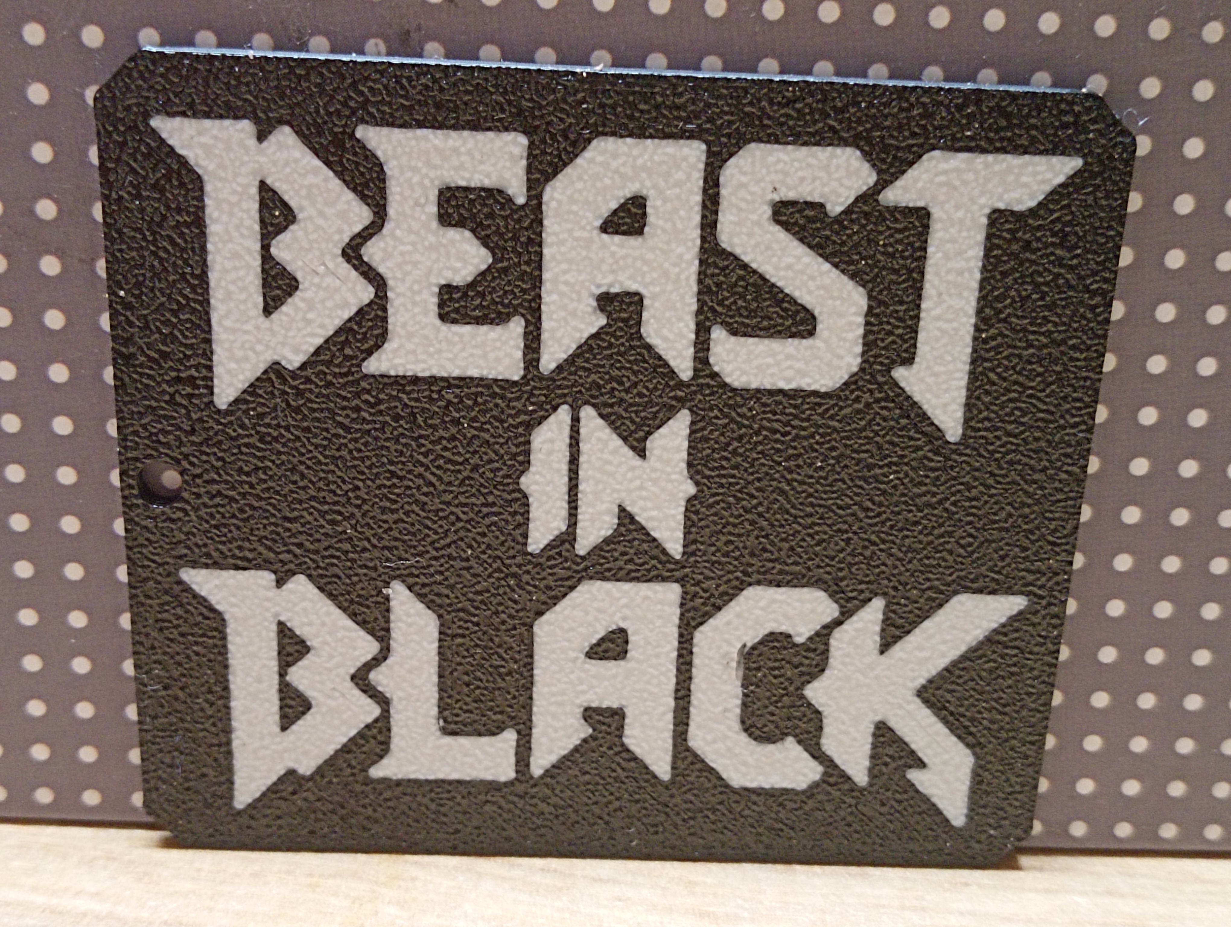 Beast in Black keychain & coaster