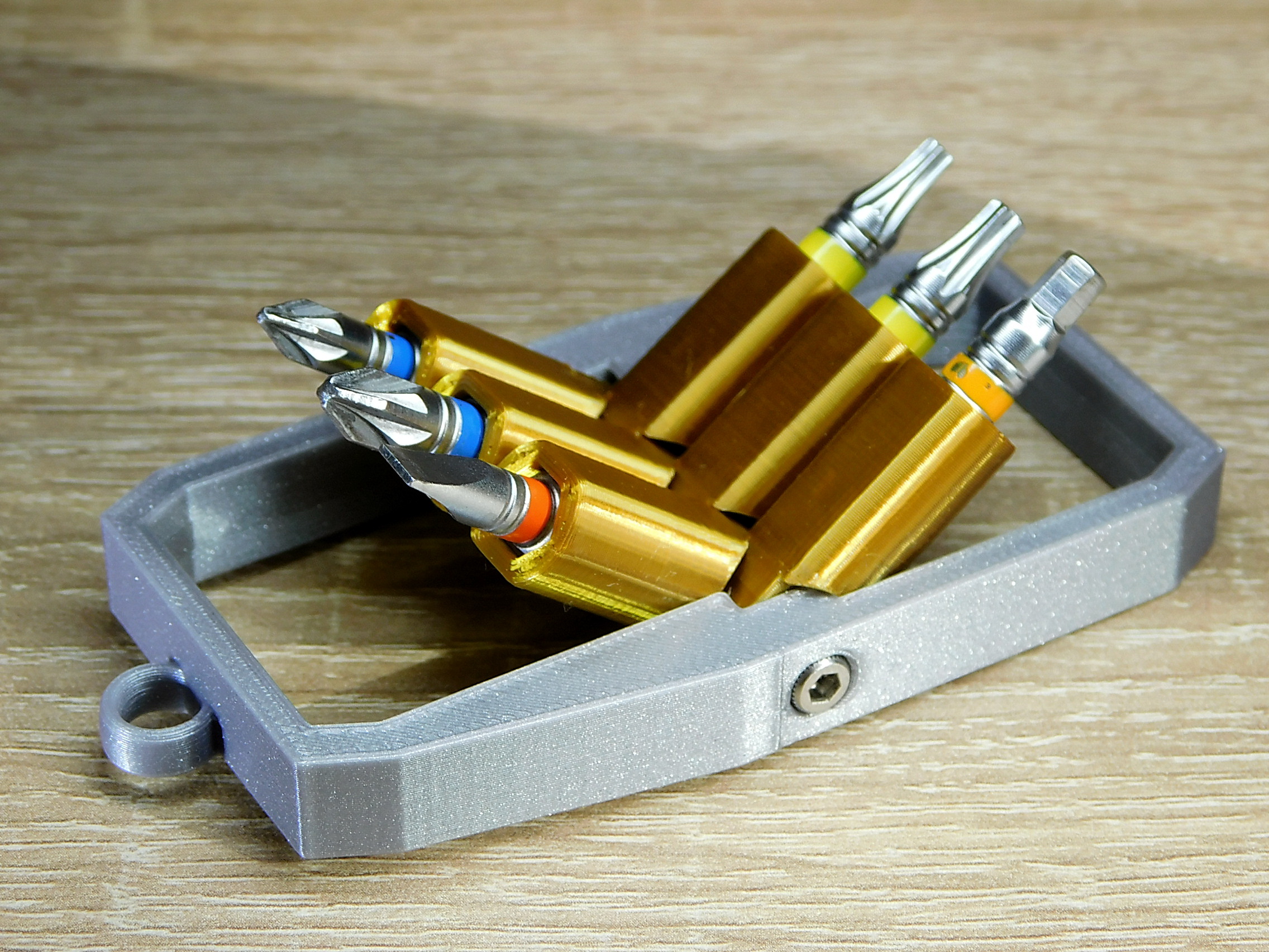 Keychain bit holder