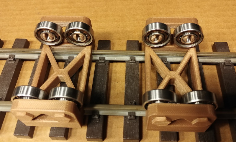 Bench Test Rollers for "G" Scale Trains