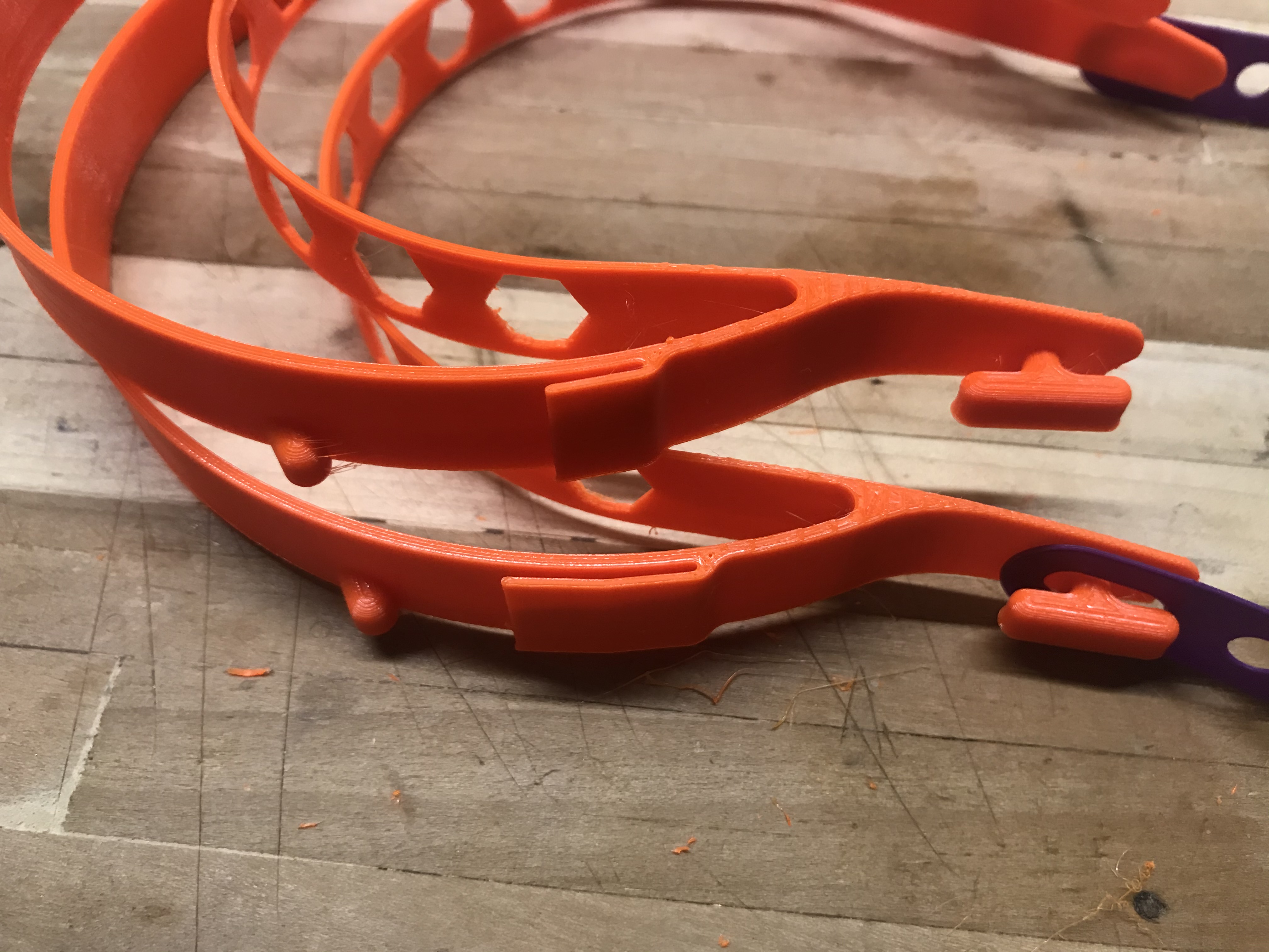 Extended shield clips on Face shield - A4 binding sheet - easy punching