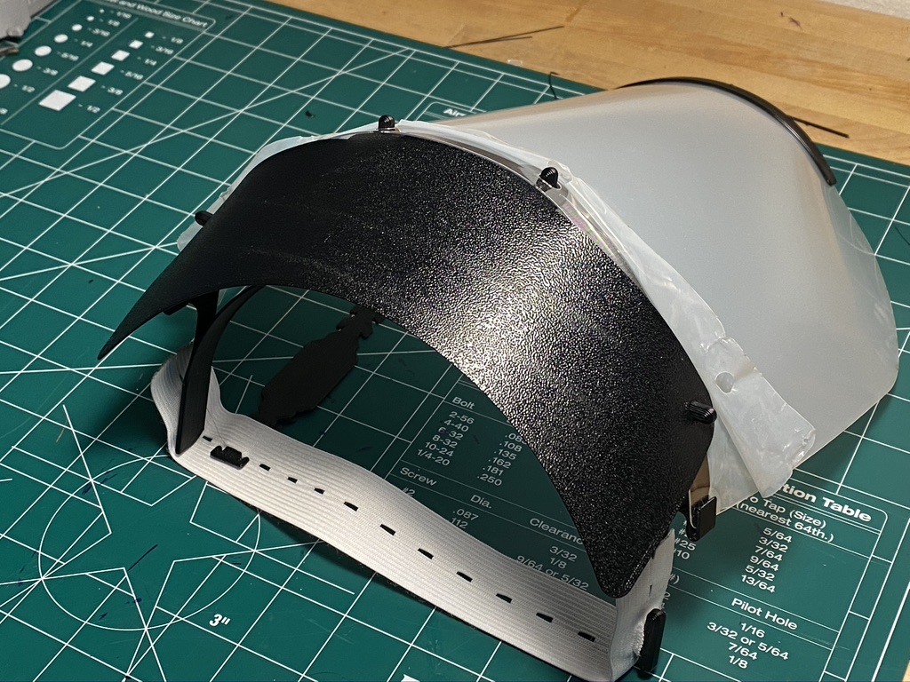 Face shield - full coverage - 35min print time - comfortable - US/A4