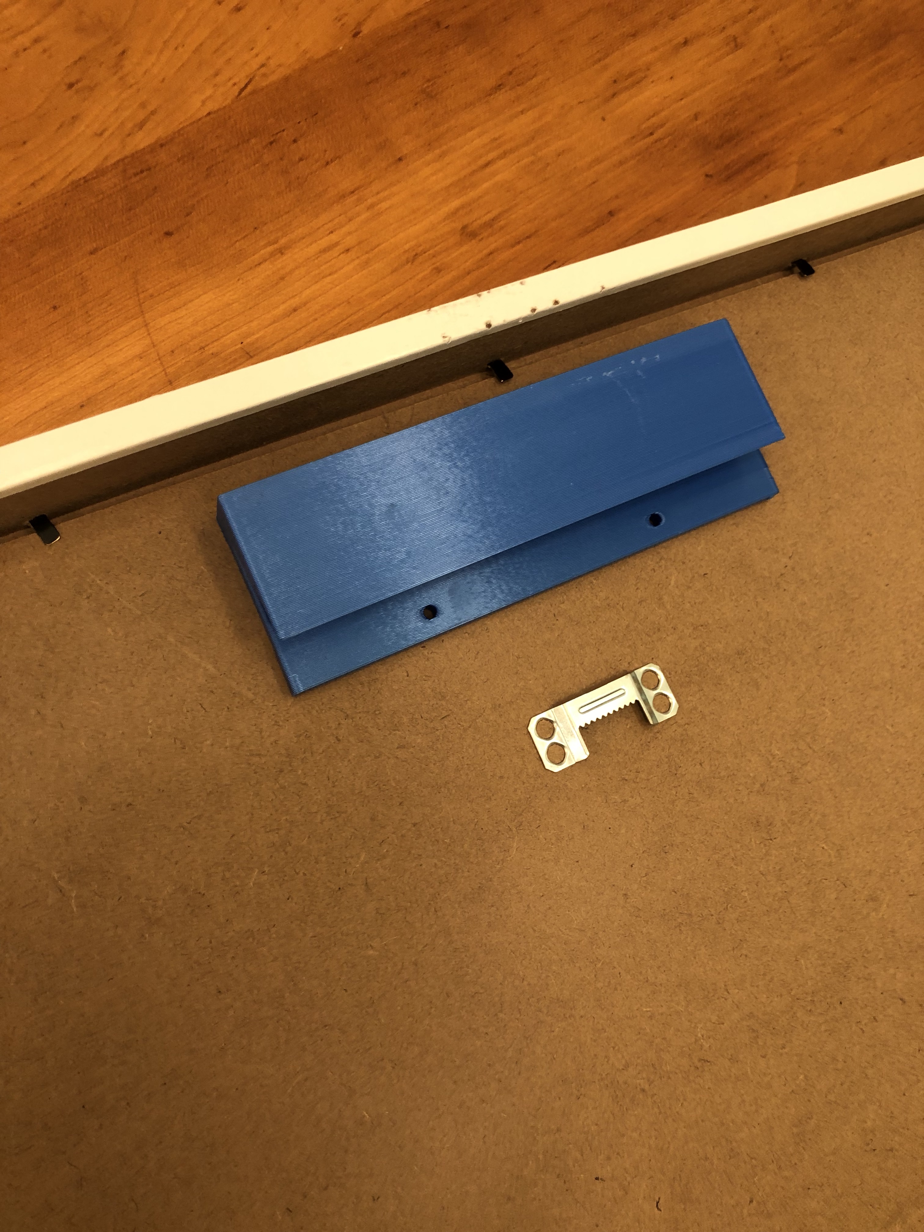 French cleat for hanging IKEA Ribba picture frame