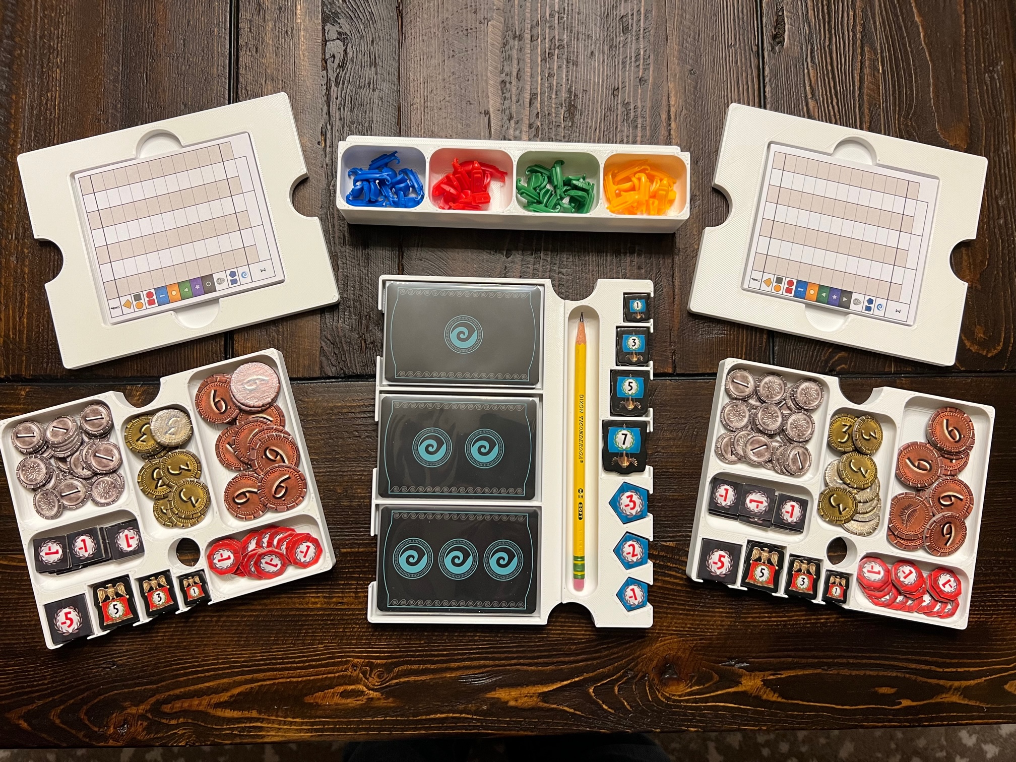 7 Wonders (Second Edition) Insert / Organizer - Fits Leaders, Cities, and Armada Expansion in Base Box