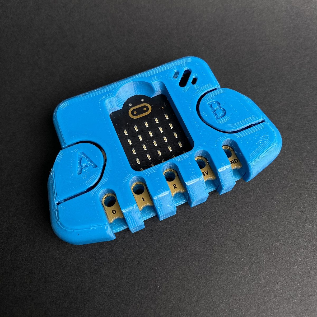 Gamer case for BBC micro:bit v2 (remix, WIP)