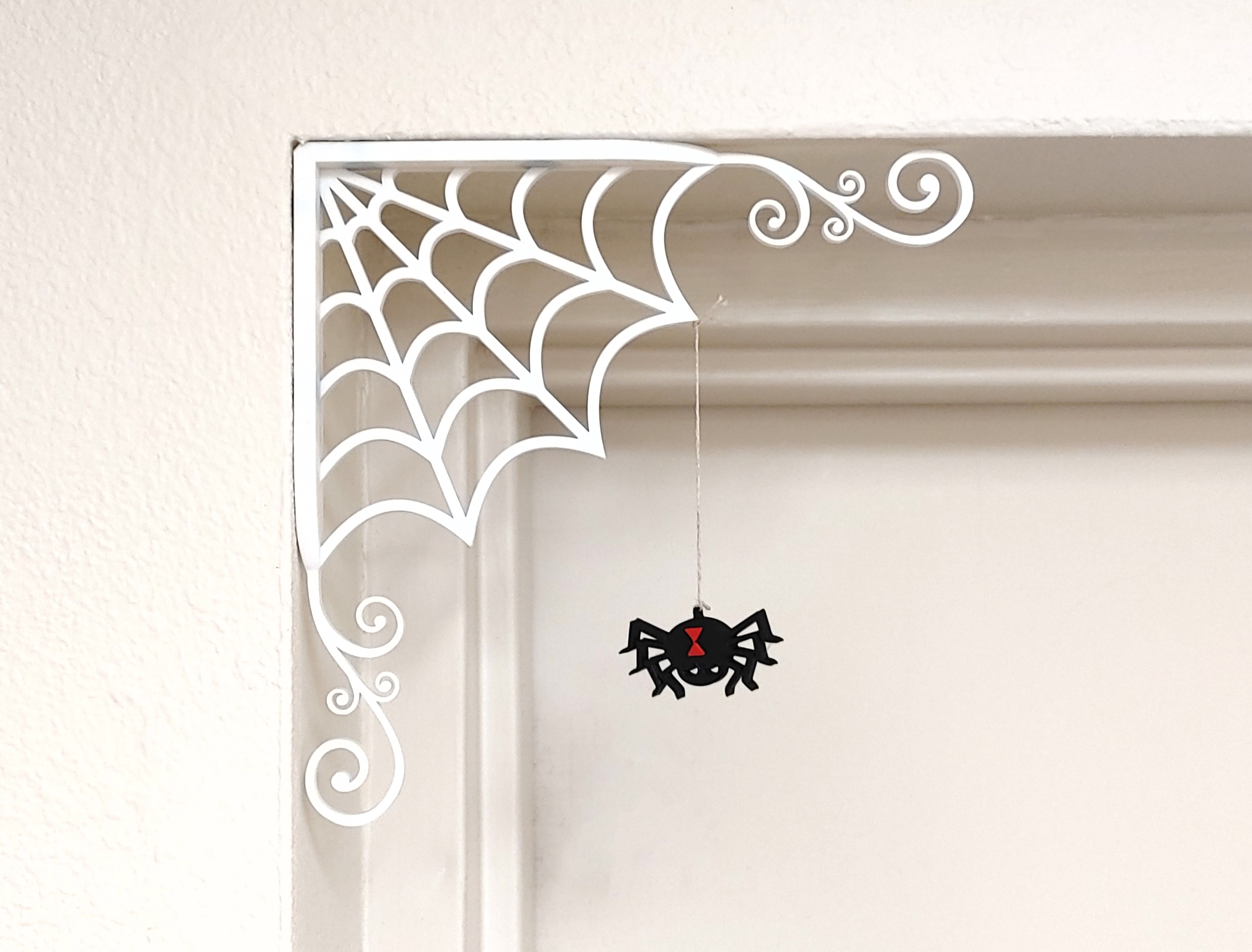 Magnetic Corner Spiderweb Halloween Decoration