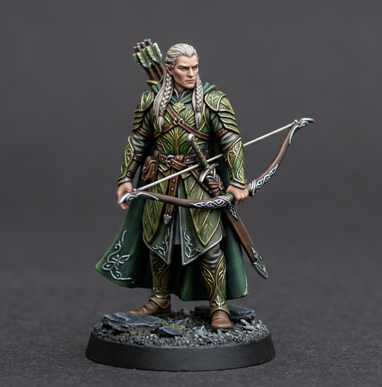 Two Galadhrim warriors Lothlorien Lord of the Rings LOTR Elf Elvish Elven