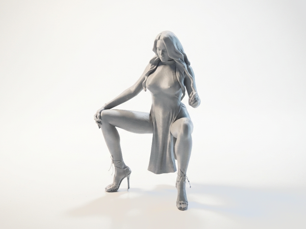 Elegant Female Figurine Collectible 3D Printable