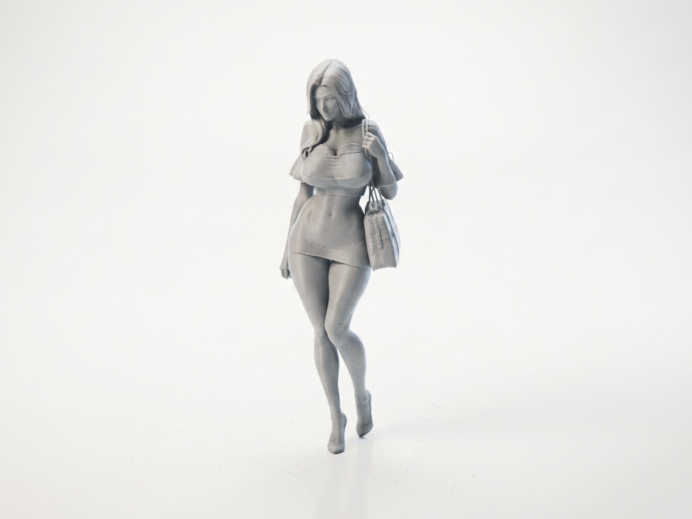 Elegant Woman Figurine Female Figure 3D Printable