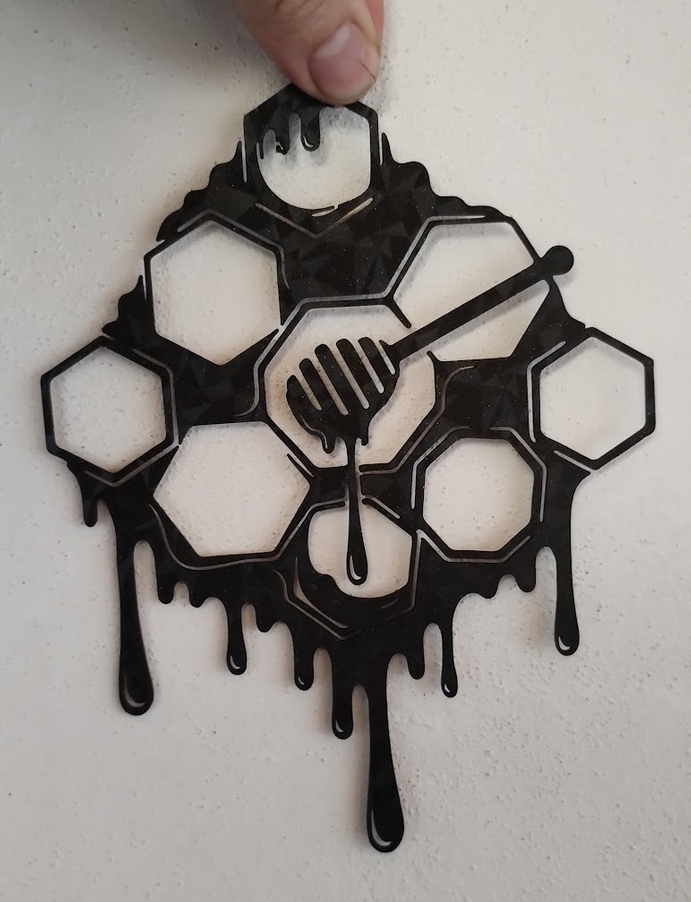 Medová lžička včelařská dekorace na zeď / Bee honey wall decoration