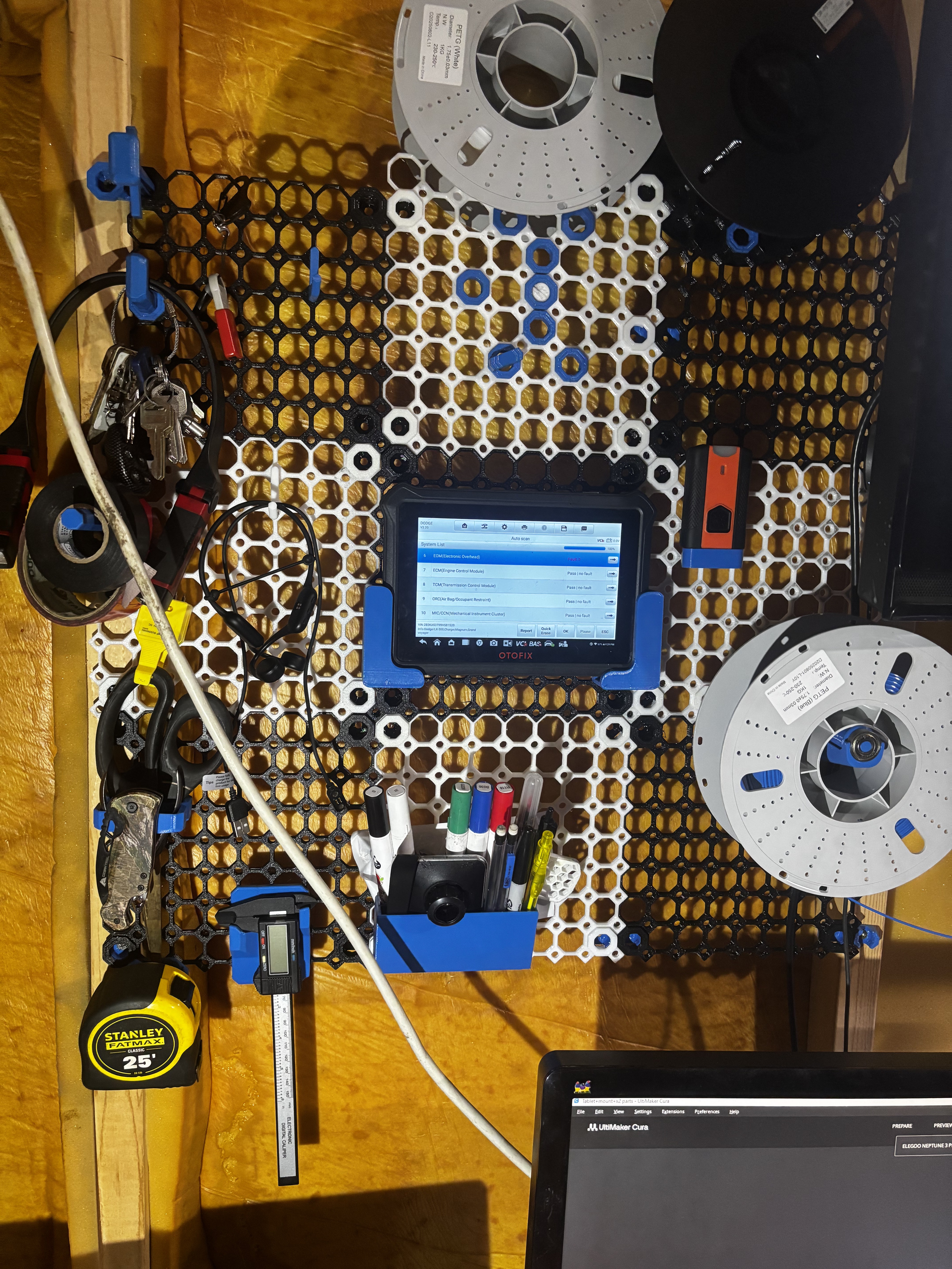 Multiboard OTOFIX D1 Lite Tablet and OBD2 Bluetooth Module Holder