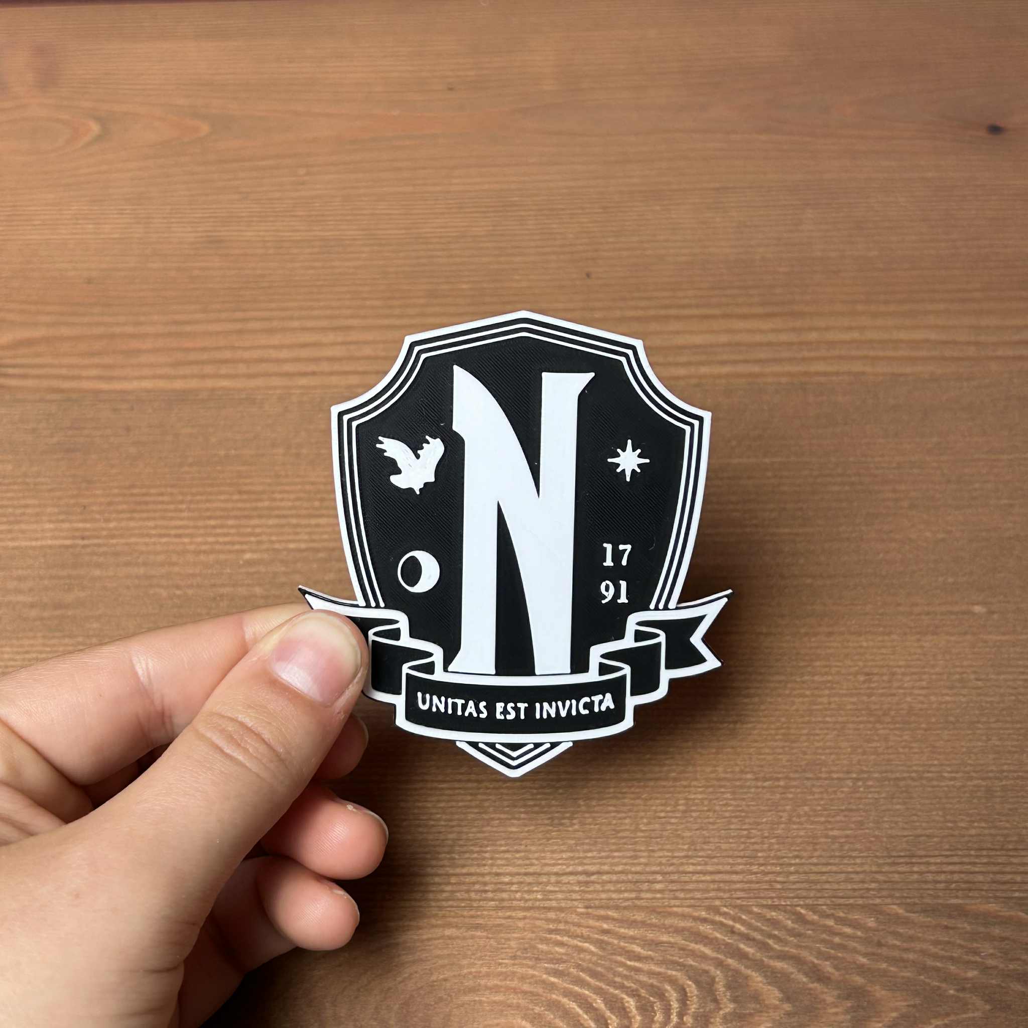 Wednesday Nevermore academy printable logo