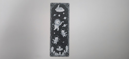 Cute Space Animals 3D Bookmark