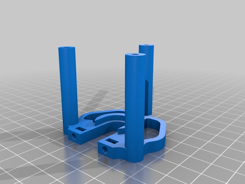 Volcano Hot End Mount for Resinseer's Improved E3D V6 Hotend Mount for Rostock Max V3 & Orion Deltas