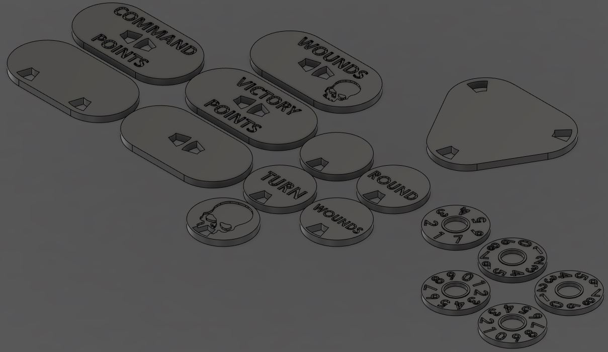 War Gaming Counters / Dials