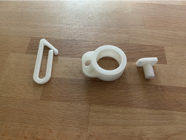 Flag Pole Swivel Ring with Clip and Set Screw