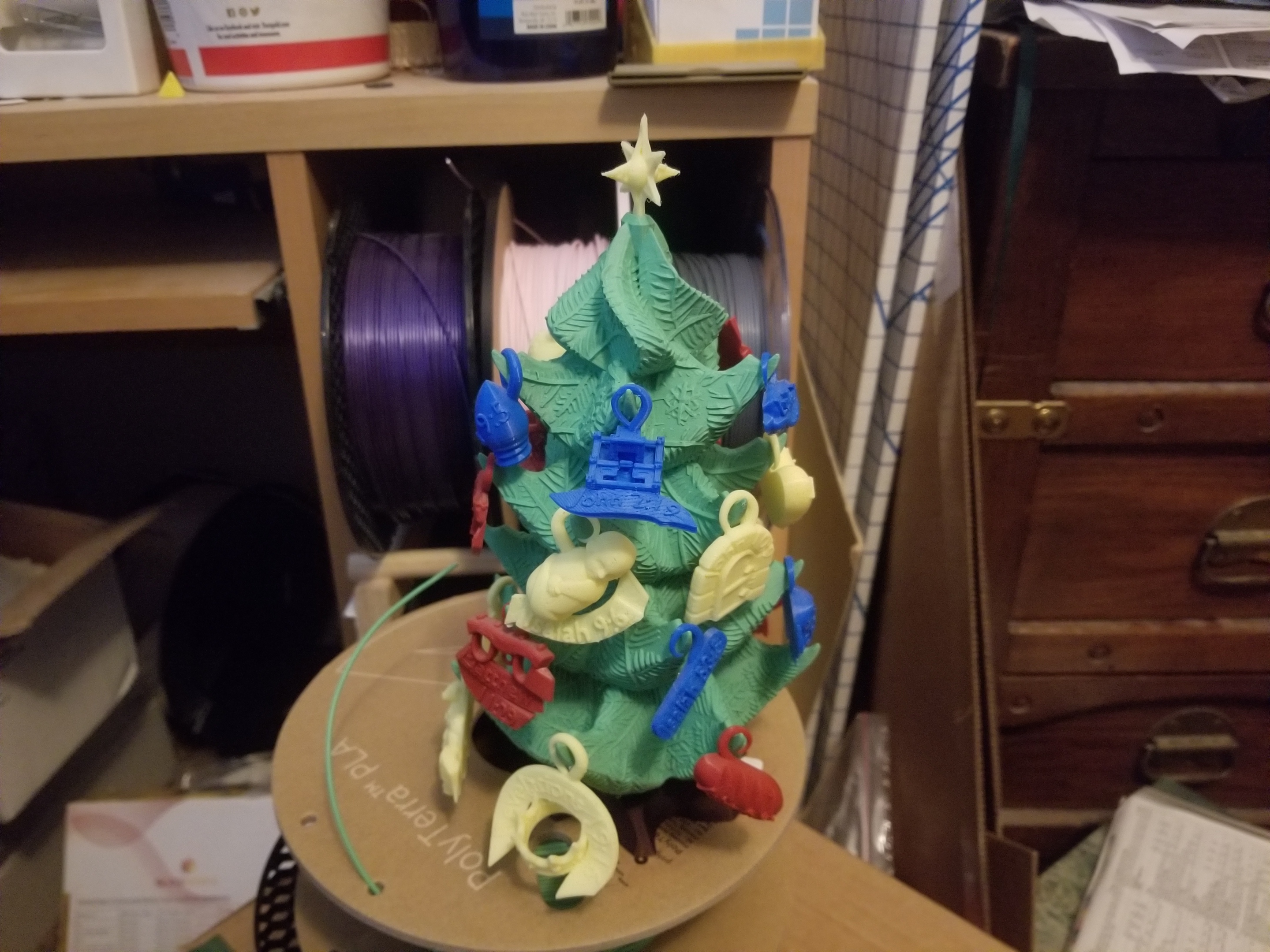 Christmas Tree Desktop Ornament - Bible Edition