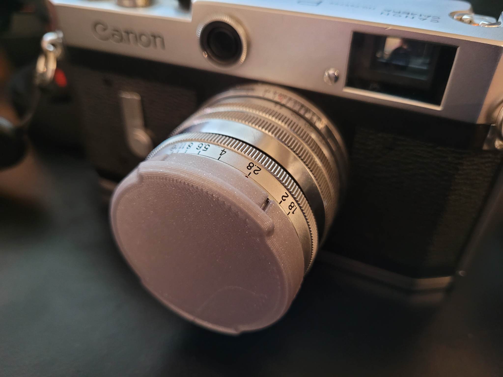 Lens cap for Canon 50mm f1.8 LTM lenses
