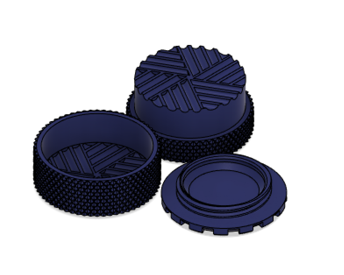 Toothless weed grinder with storage