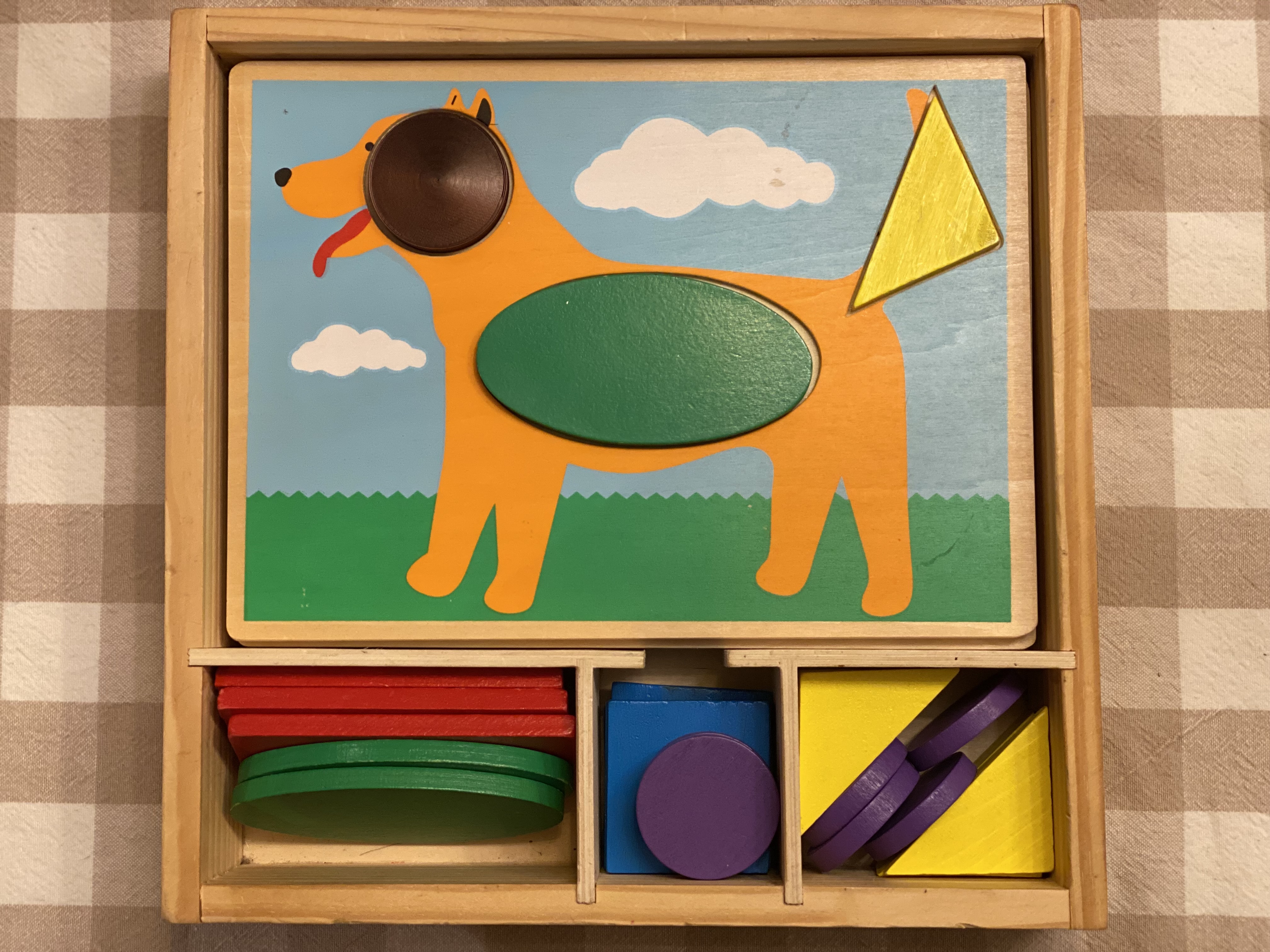 Replacement disc for Melissa and Doug Beginner Pattern Blocks (528)