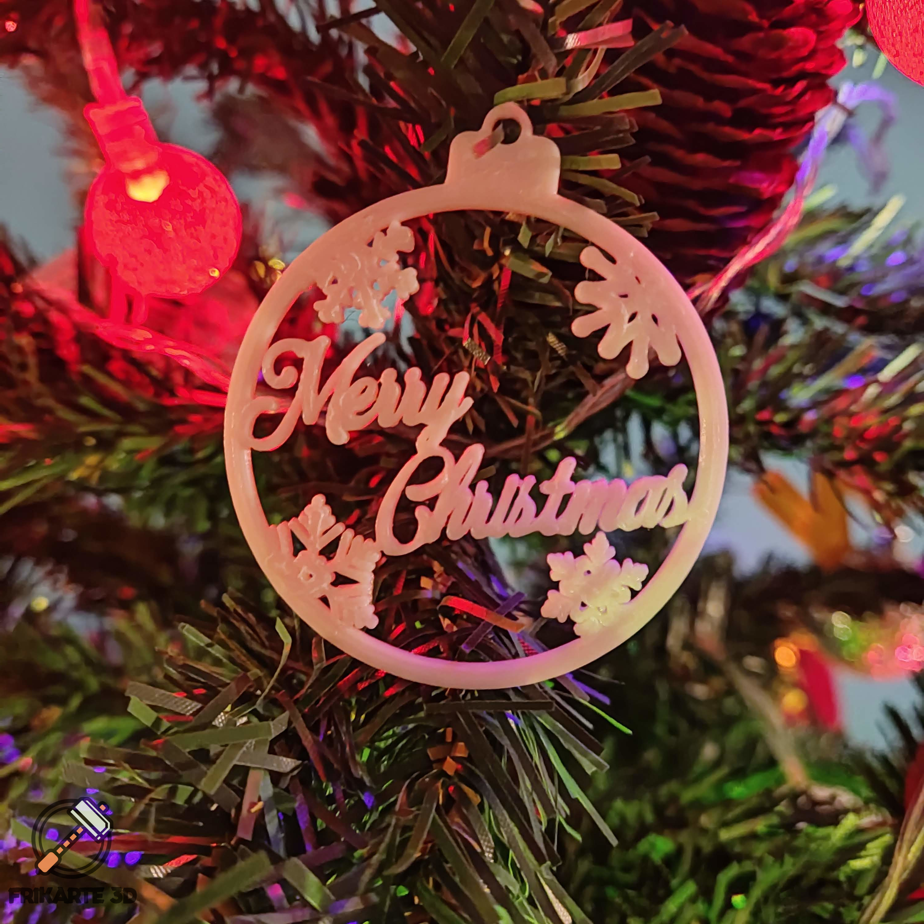 Merry Christmas Tree Decoration