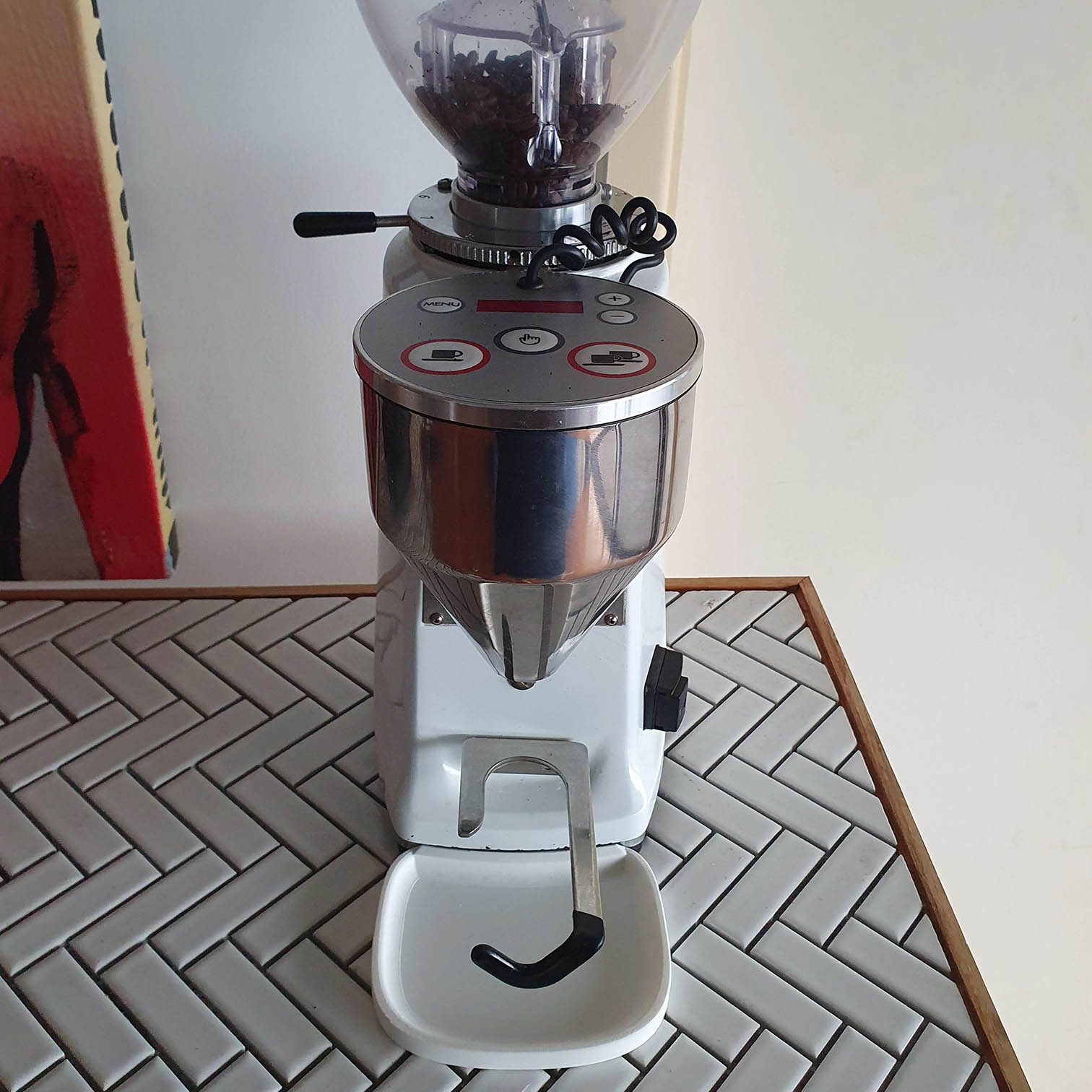 Mazzer Mini coffee grinder waste spill tray