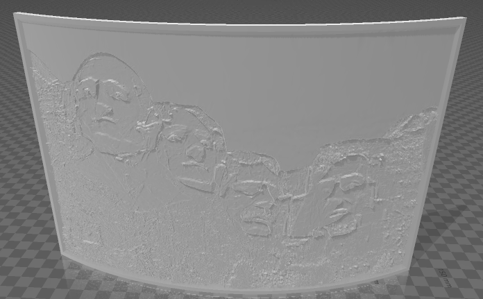 Mount rushmore lithophane