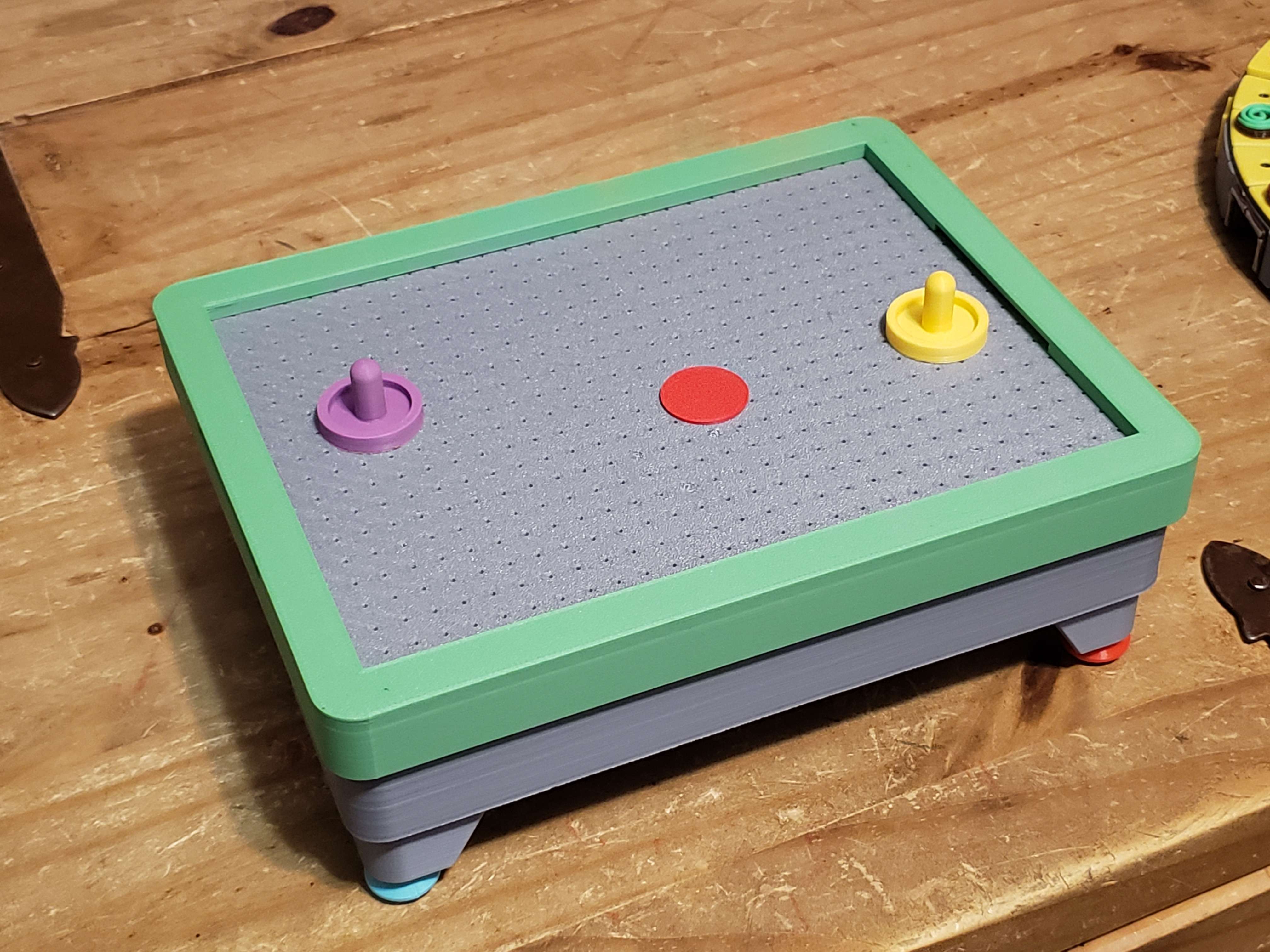 Mini Air Hockey with adjustable legs