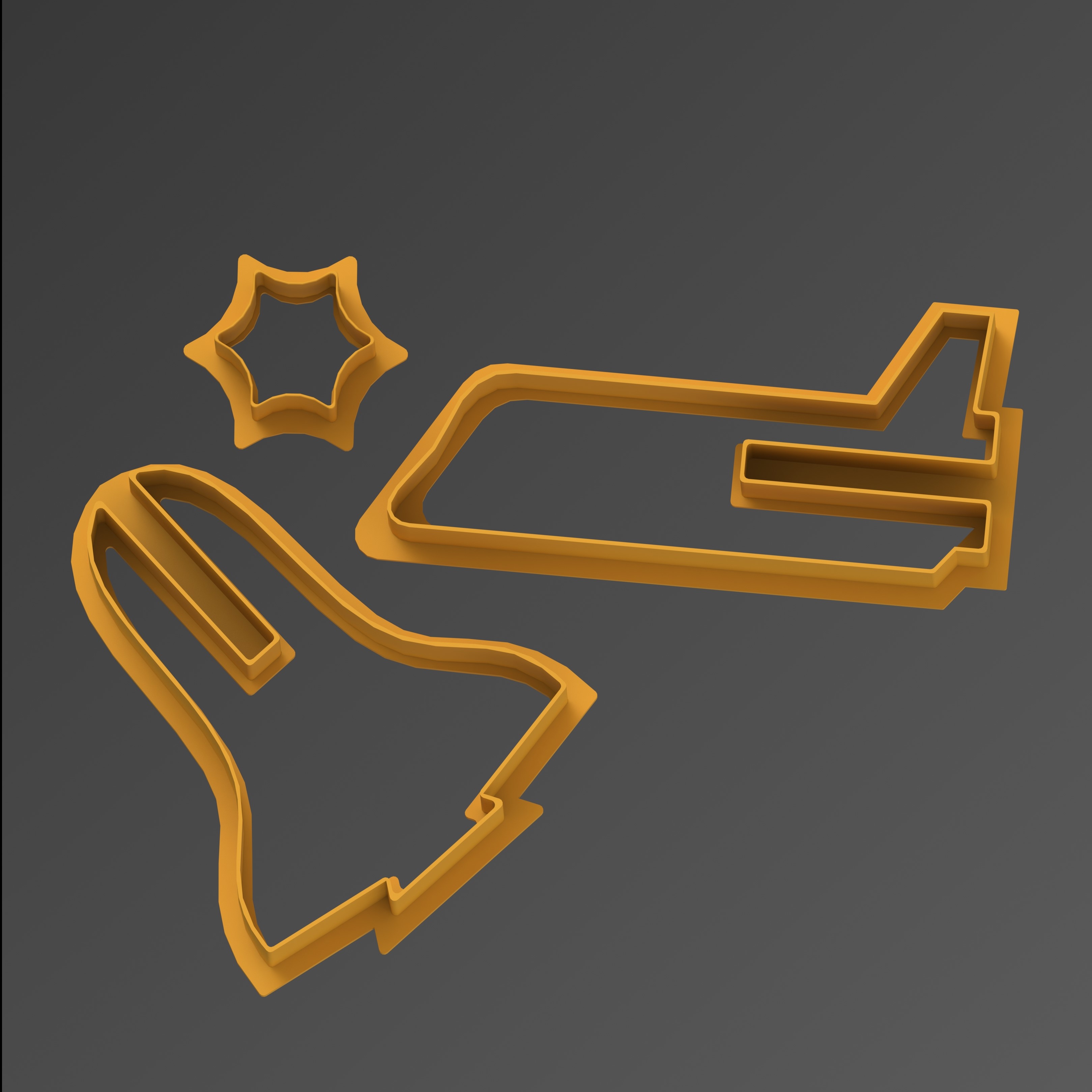 Spaceshuttle 3D Cookie Cutter