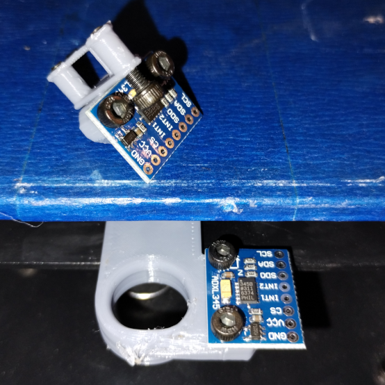 Ai3M (Anycubic i3 Mega) Bed Handle (Remix) with ADXL345 Accelerometer Mount for Klipper
