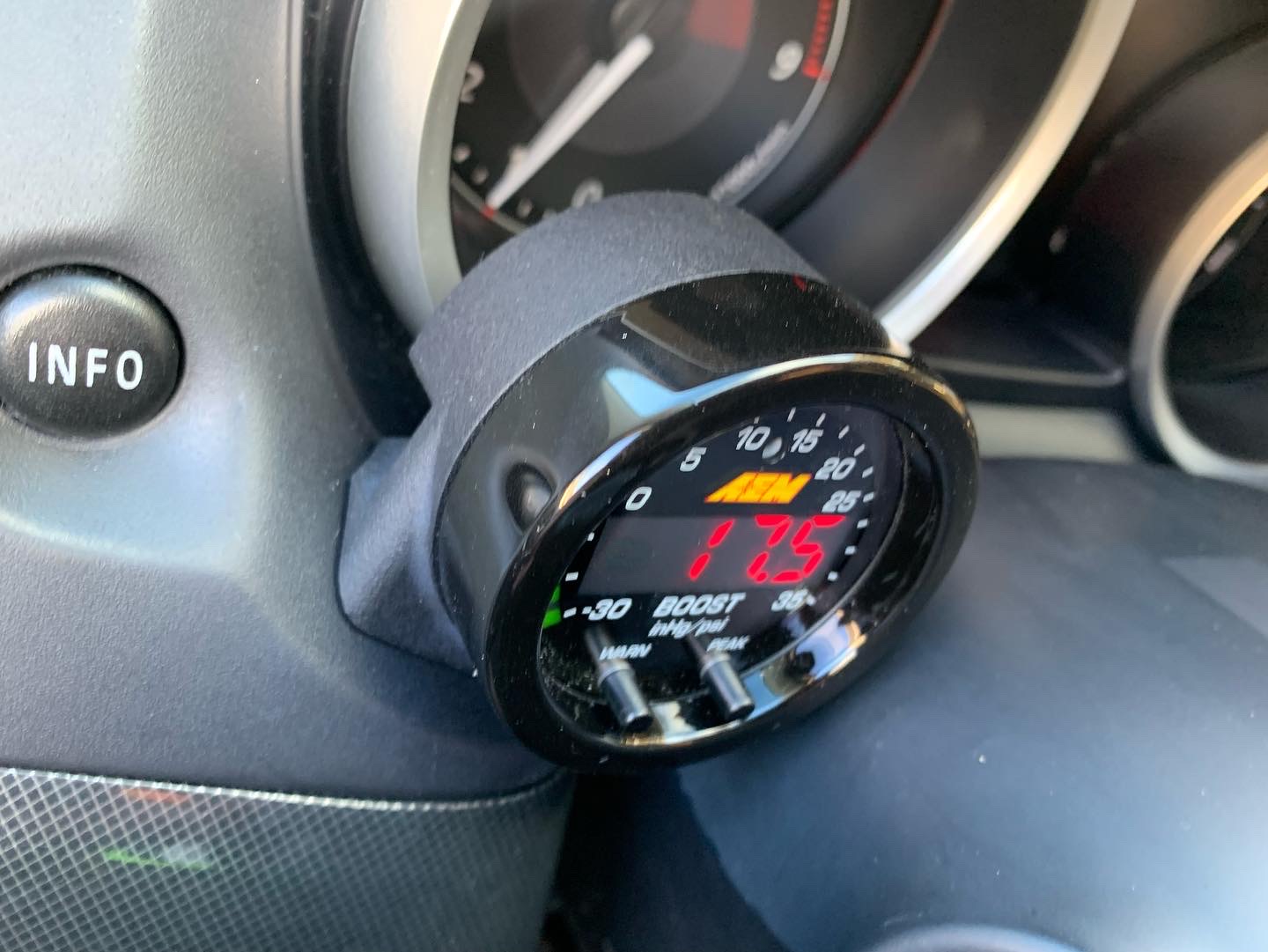 Evo X AEM X-Series Gauge Cluster Mounts