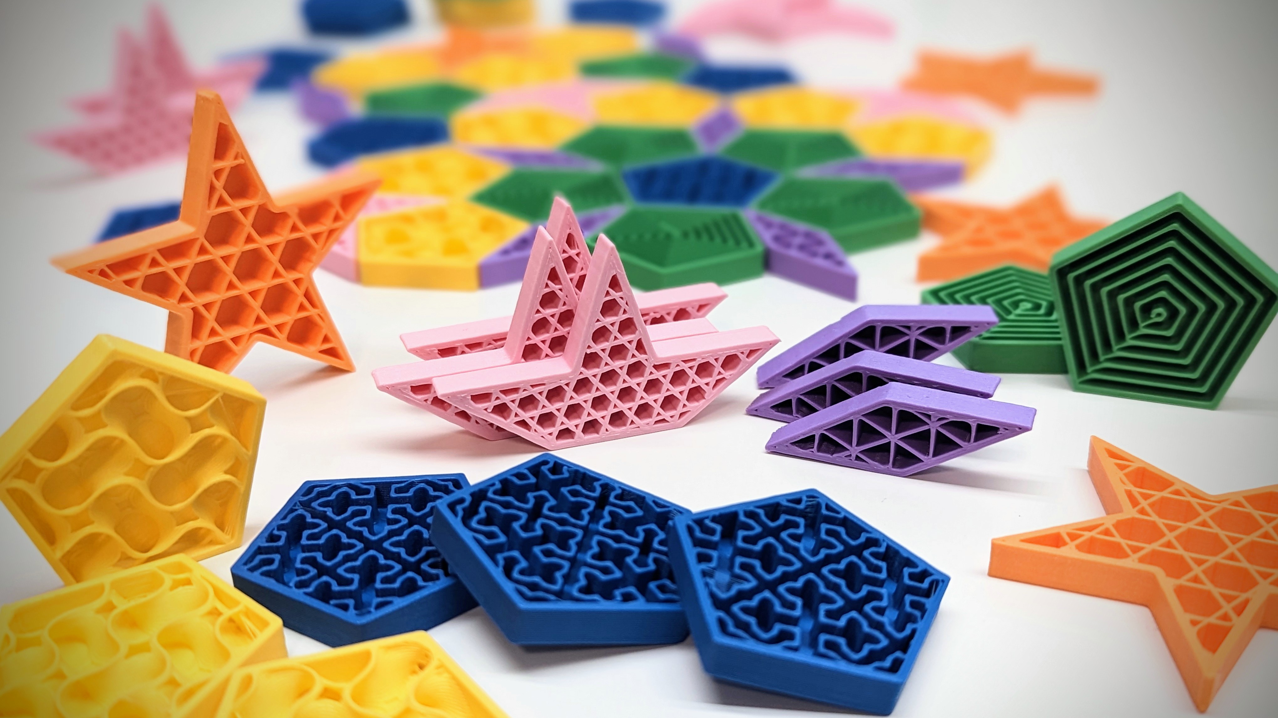 Penrose Infill Tiles - Infinite Non-Repeating Tessellation