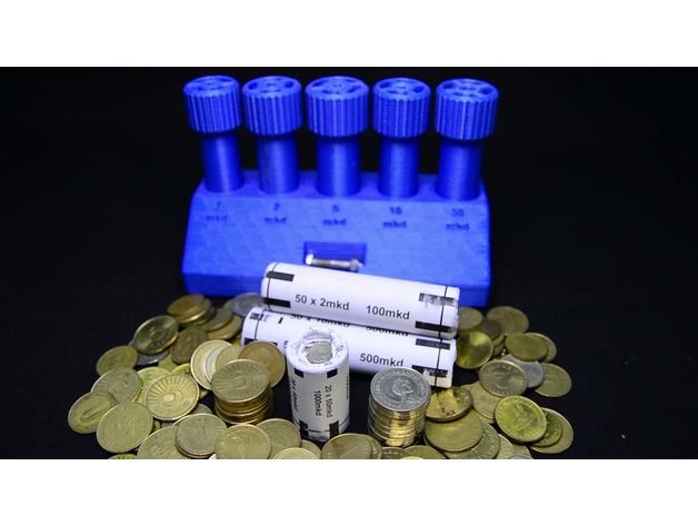 Coin Roll Crimper for MKD (Macedonian Denars)