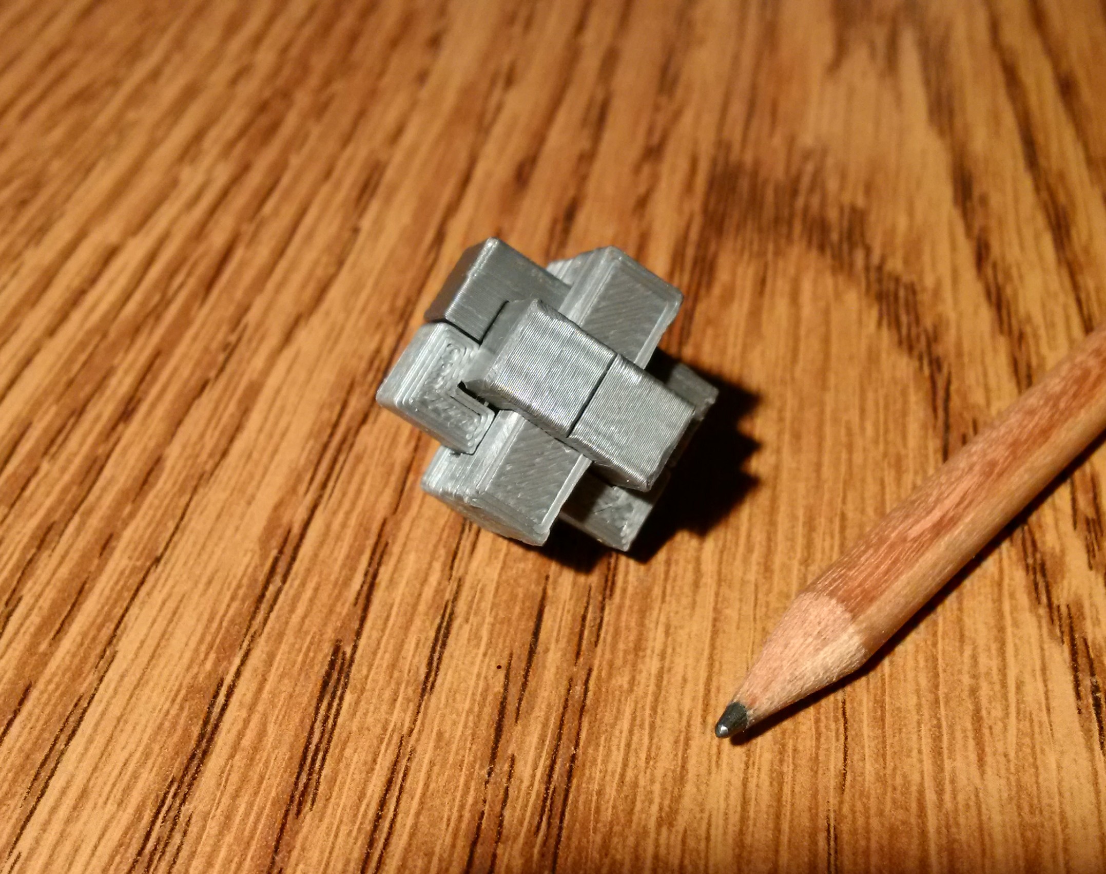 Arbitrary Burr Puzzle STL Engine Six-Piece, Parametric