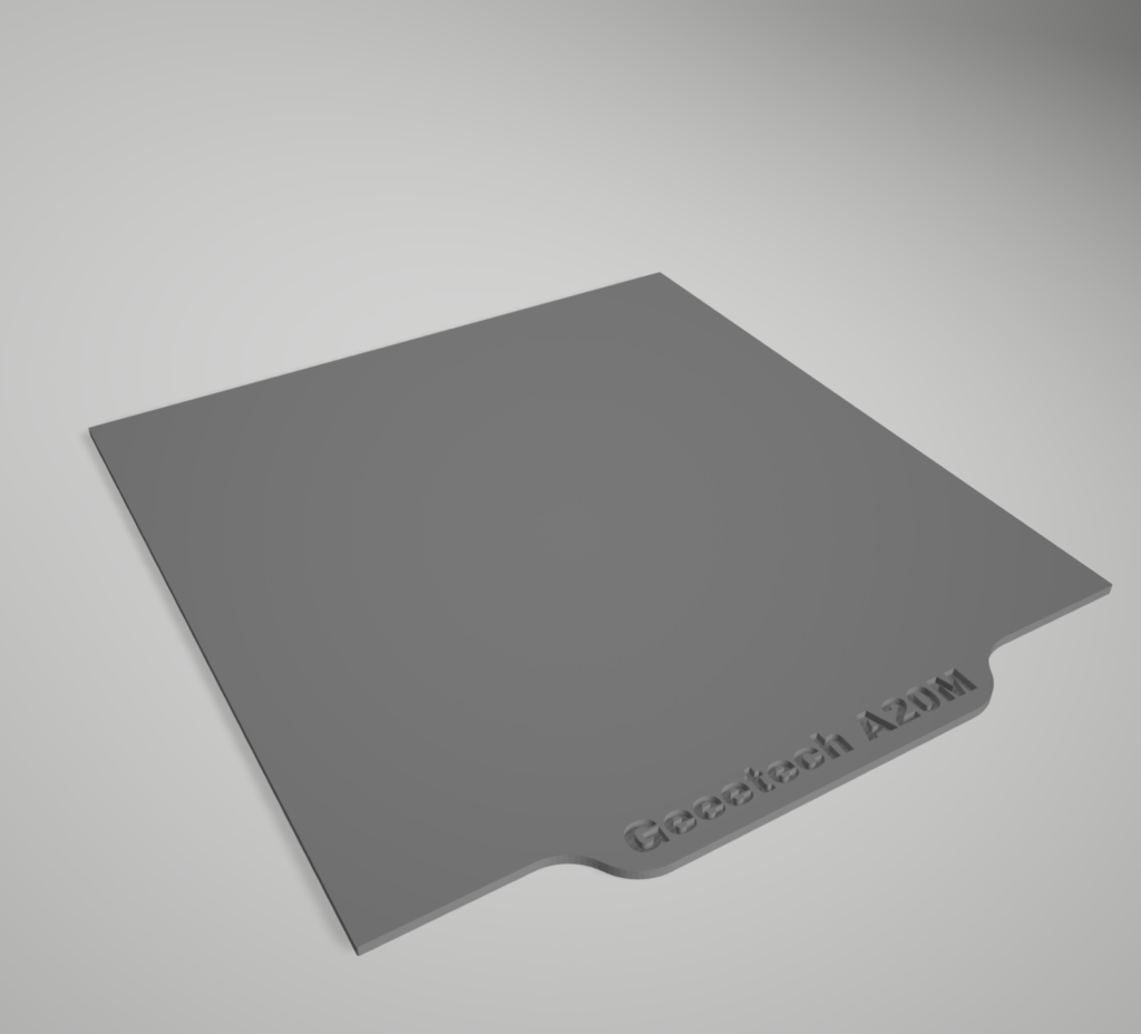 Geeetech A20M custom build plate