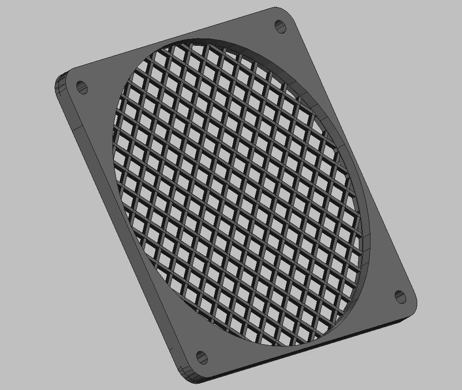 120mm Fan Guard for NOCTUA NF-F12 Prusa Box Exhaust Fan