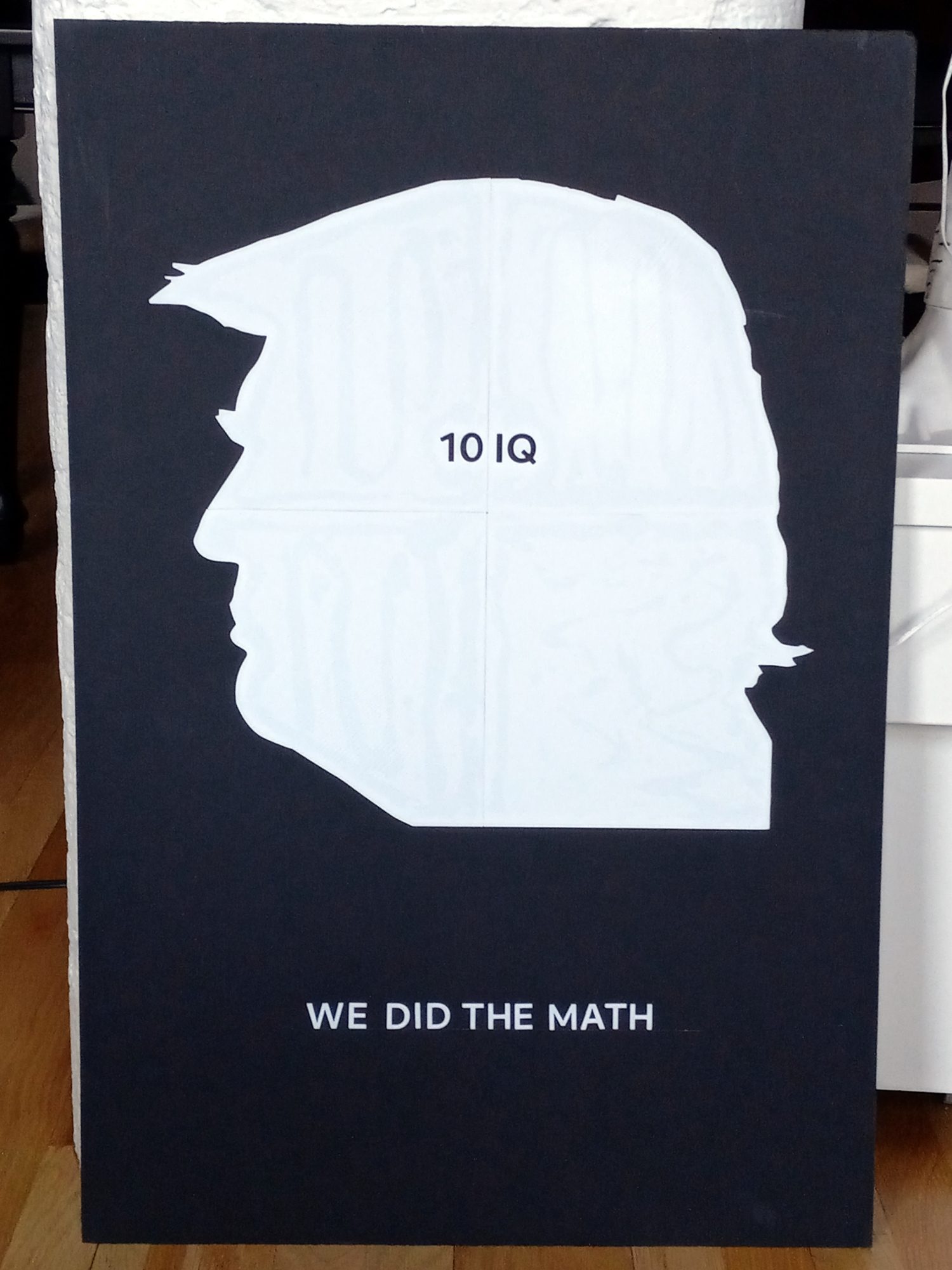 No Kings Protest Poster - Trump 10 IQ