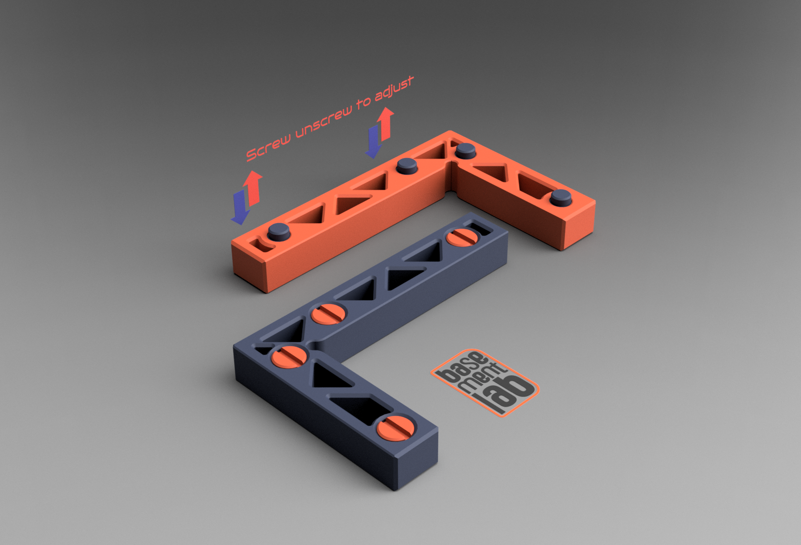 Square Tool with adjustable Stop / Squadra con battuta regolabile a scomparsa