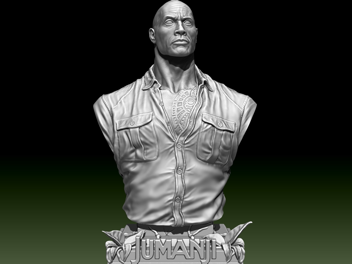 Dr. Bravestone Bust - Dwayne Johnson