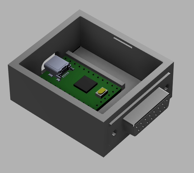 FFB USB Gameport Adapter Case for teensy 2.0