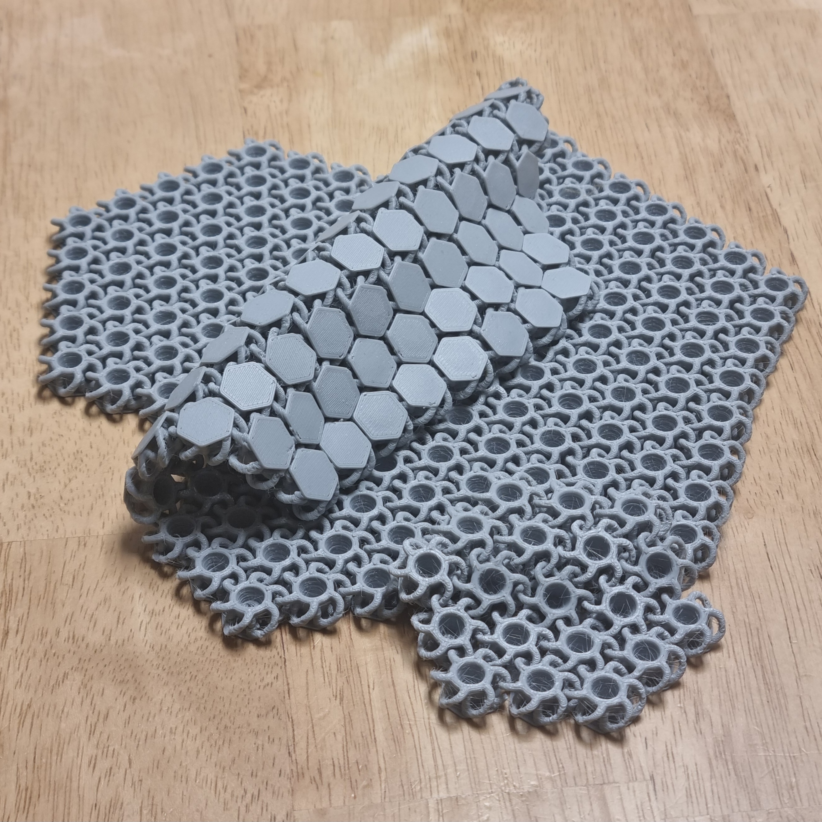 Ideal NASA Chainmail Hex for FDM(STEP included)