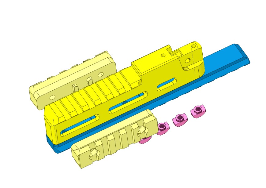Steyr AUG M-Lok Underbarrelrail_V2