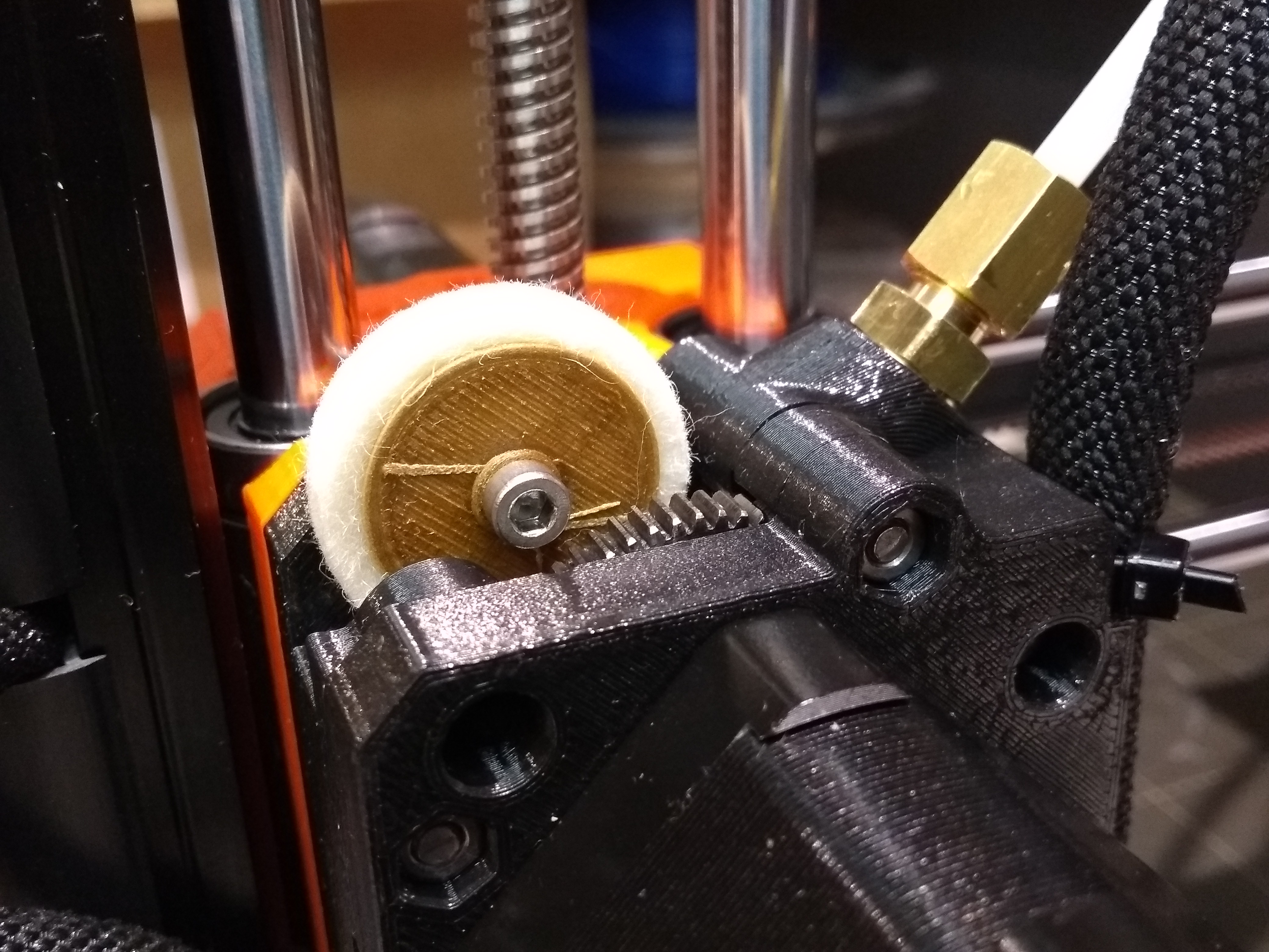 Prusa Mini - Material Tolerant Extruder - Optional Cleaning Wheel
