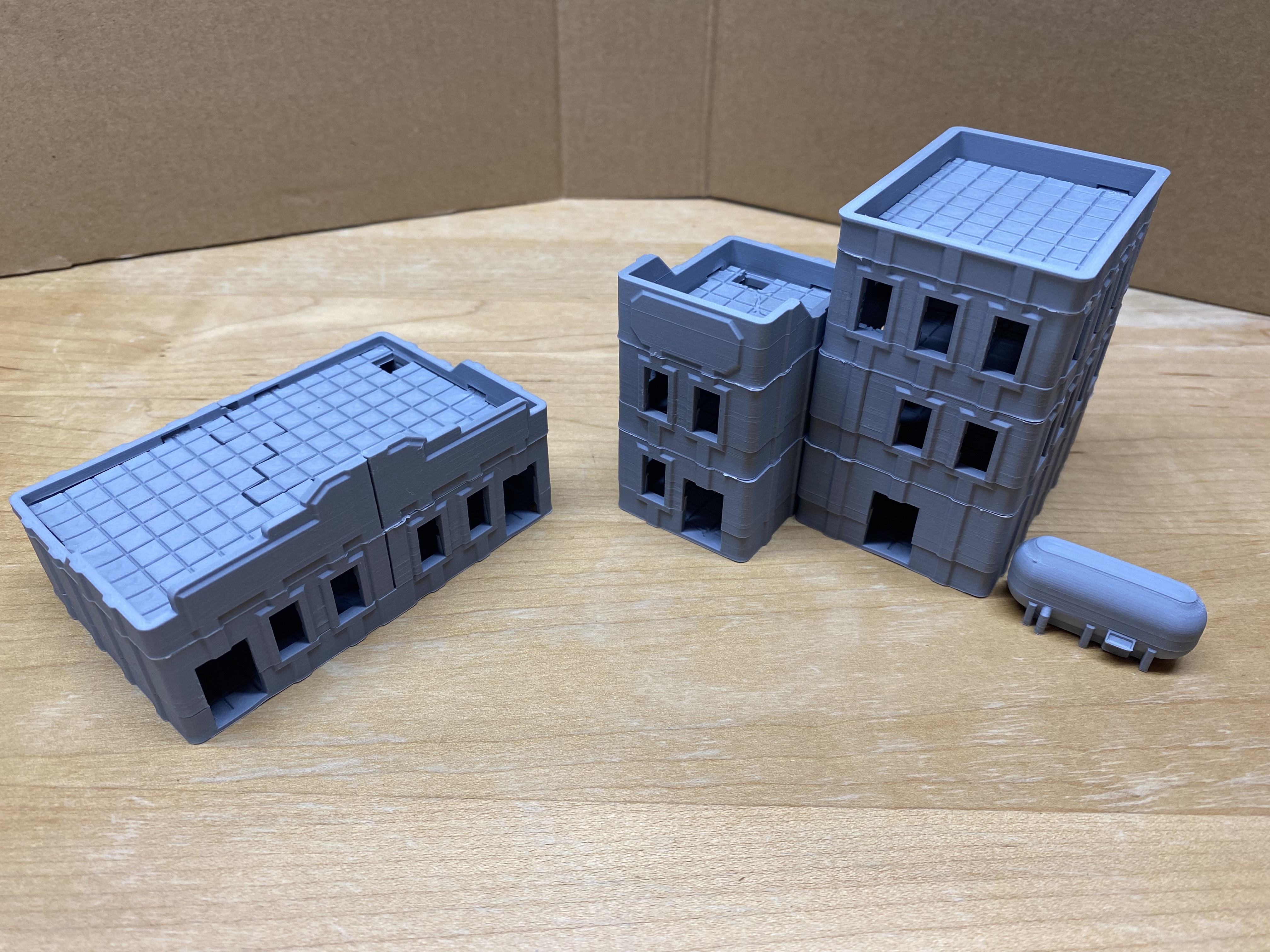 10mm Destructible Modular SciFi Terrain (Magnetized) - City Buildings Sample