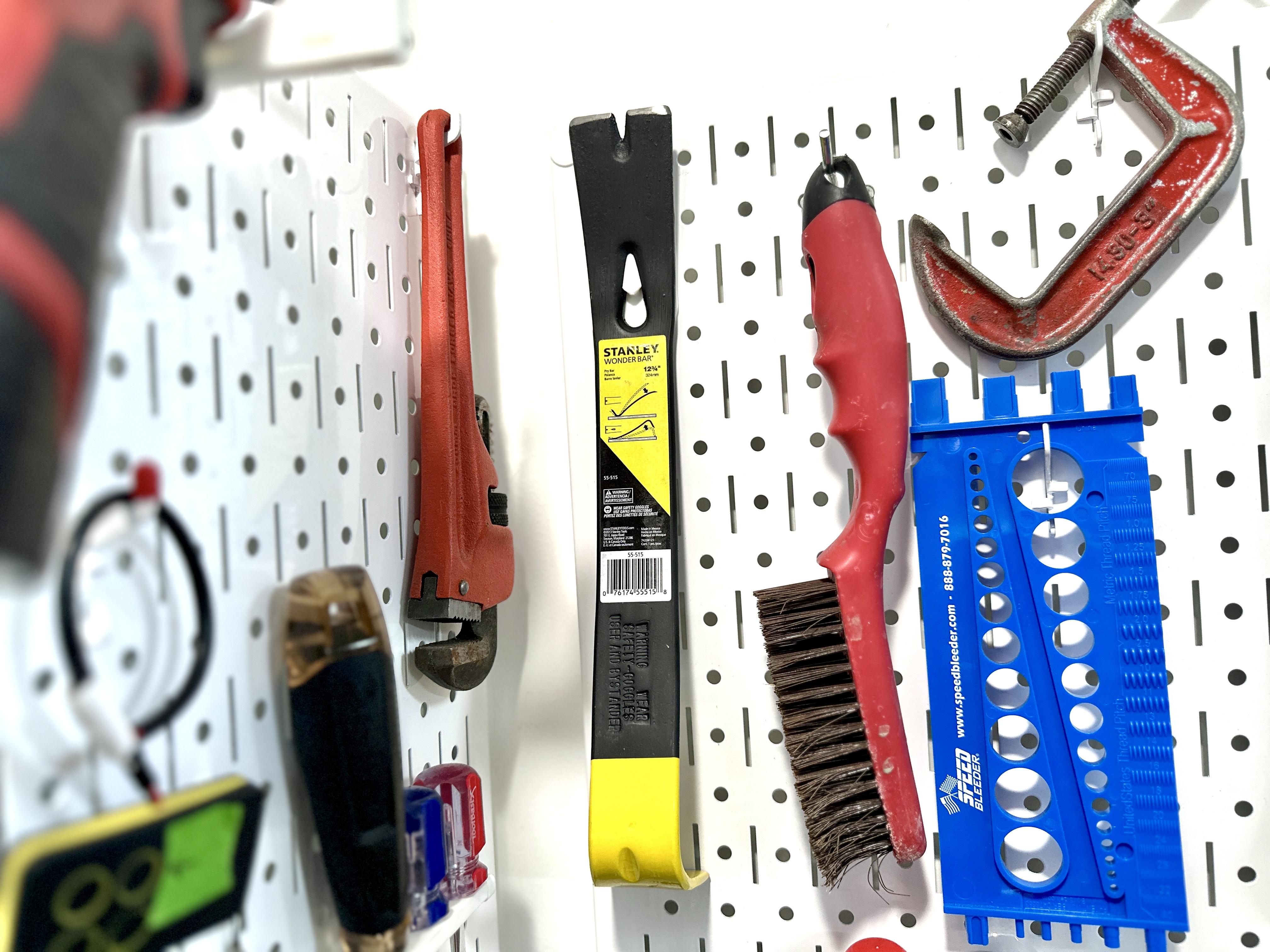 Prybar pegboard / Wall Control mount