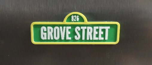Grove Street "Sesame Street-styled" Signage