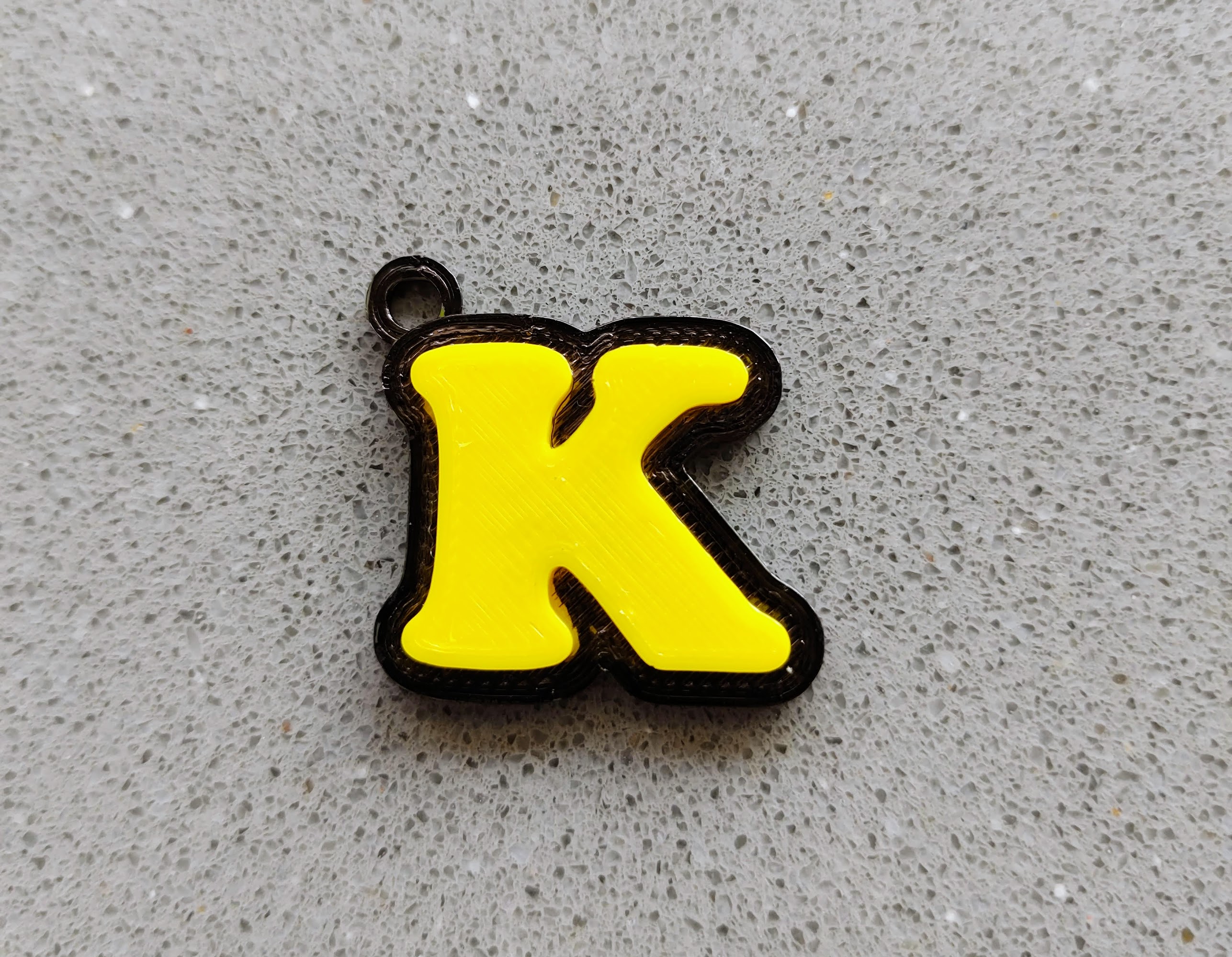 Simple keychain letters