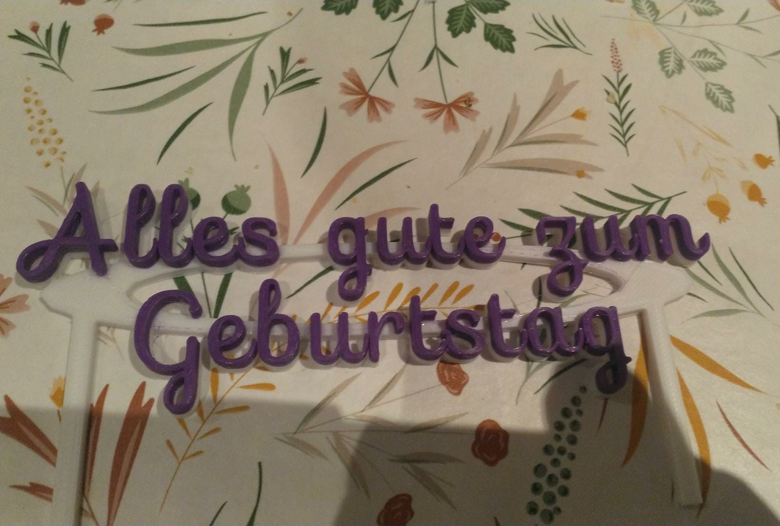 Alles Gute zum Geburtstag Torten Aufsteller