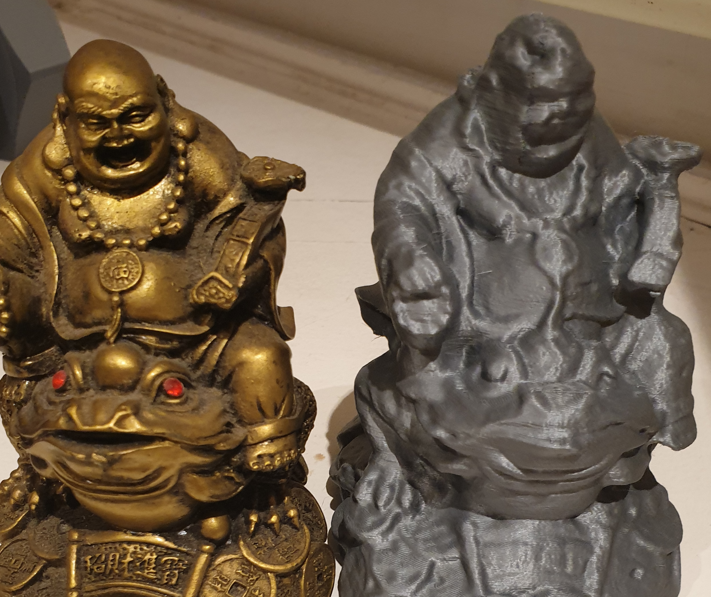 Laughing Buddha on Money Frog and Treasure